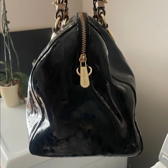 Michael Kors Black and Brown Satchel - Picture 5 of 12